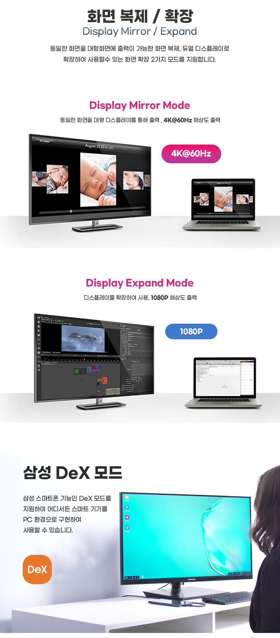 USB-C 6in1 멀티 허브 HDMI on off 기능 30848/멀티허브/스마트USB허브/USBC포트허브/USB충전포트/USB허브/