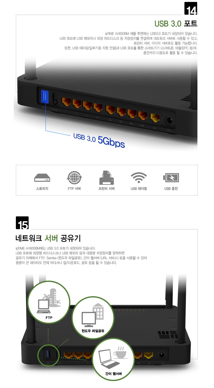 ipTIME AX6008M WIFI6 듀얼 밴드 유무선 공유기/공유기/인터넷연결공유기/듀얼밴드유무선공유기/PC공유기/