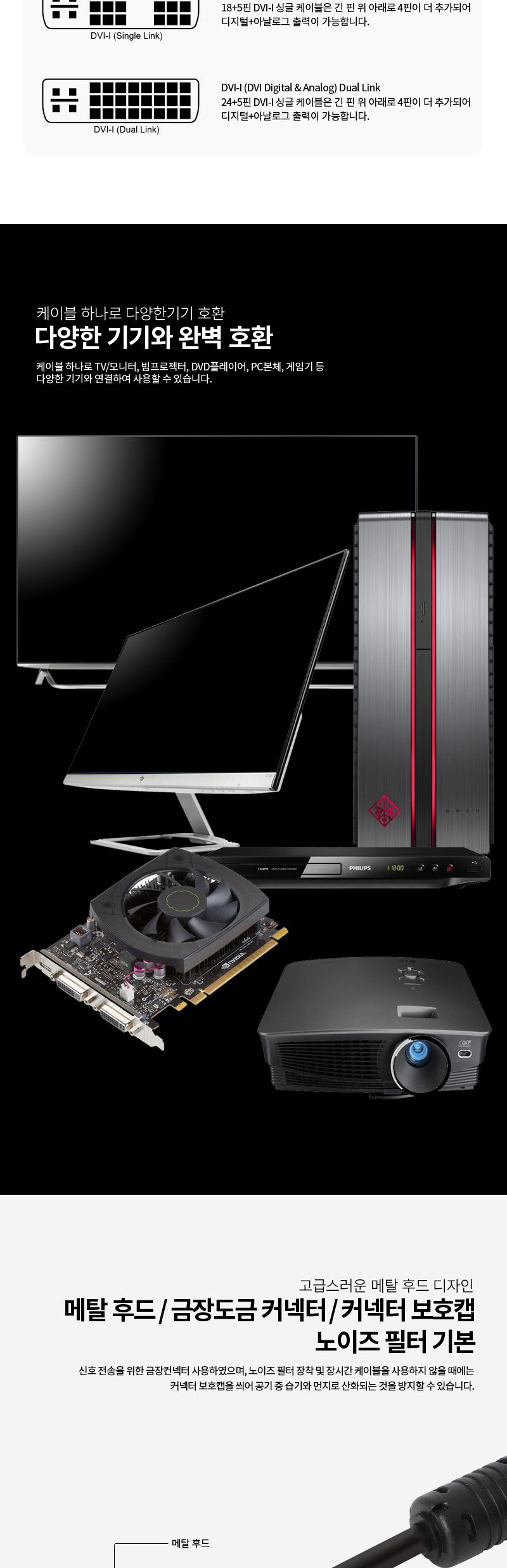 케이블HDMI/DVD케이블/HDMITODVI/영상케이블/모니터케이블/HDMI케이블/HDTV용/컨버터/DVI케이블/프로젝터/P