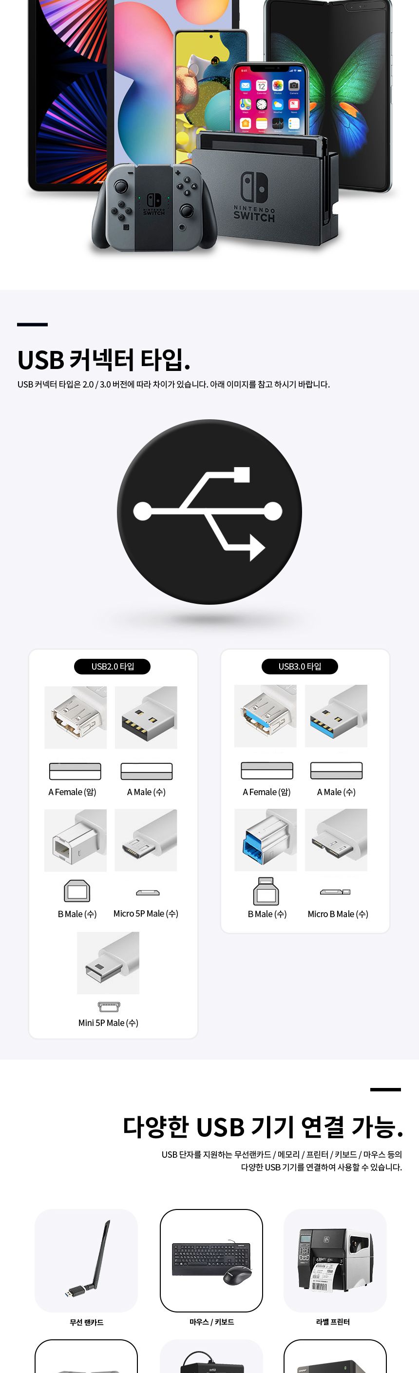 파워랜 USB3.0 허브 4포트 무전원타입 (PL550 PL-UH304)/허브/파워랜허브/USB허브/허브USB/4포트허브/허브4