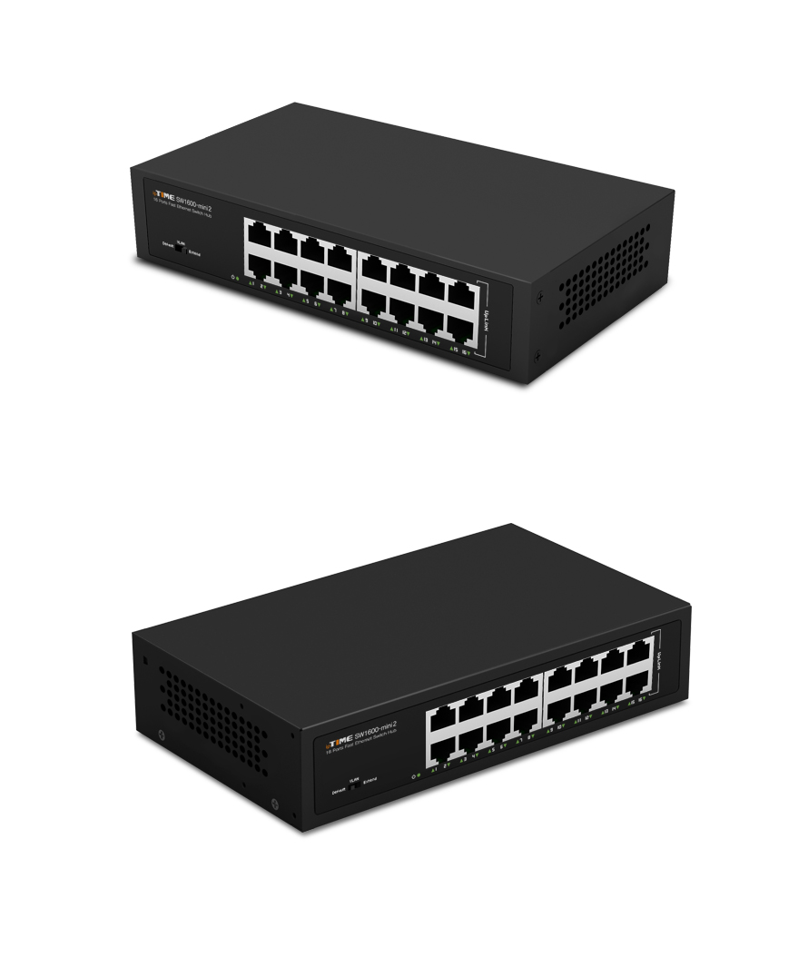 ipTIME SW1600-mini2 16포트 스위칭허브/이더넷스위치/스위칭허브/산업용허브/업소용허브포트/회사허브포트