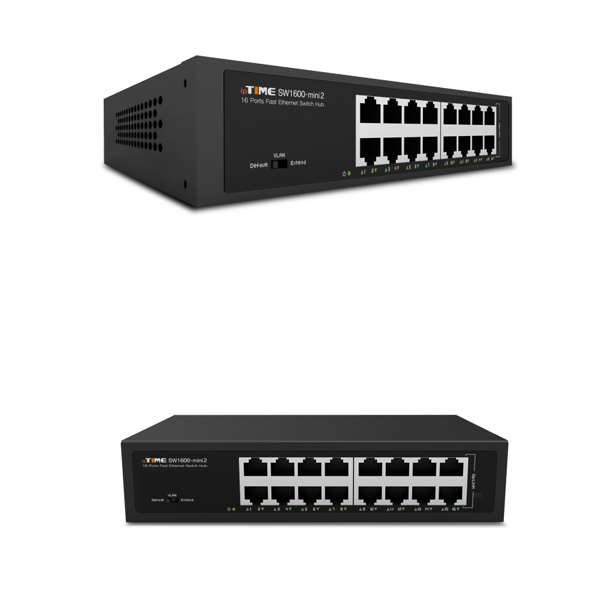 ipTIME SW1600-mini2 16포트 스위칭허브/이더넷스위치/스위칭허브/산업용허브/업소용허브포트/회사허브포트