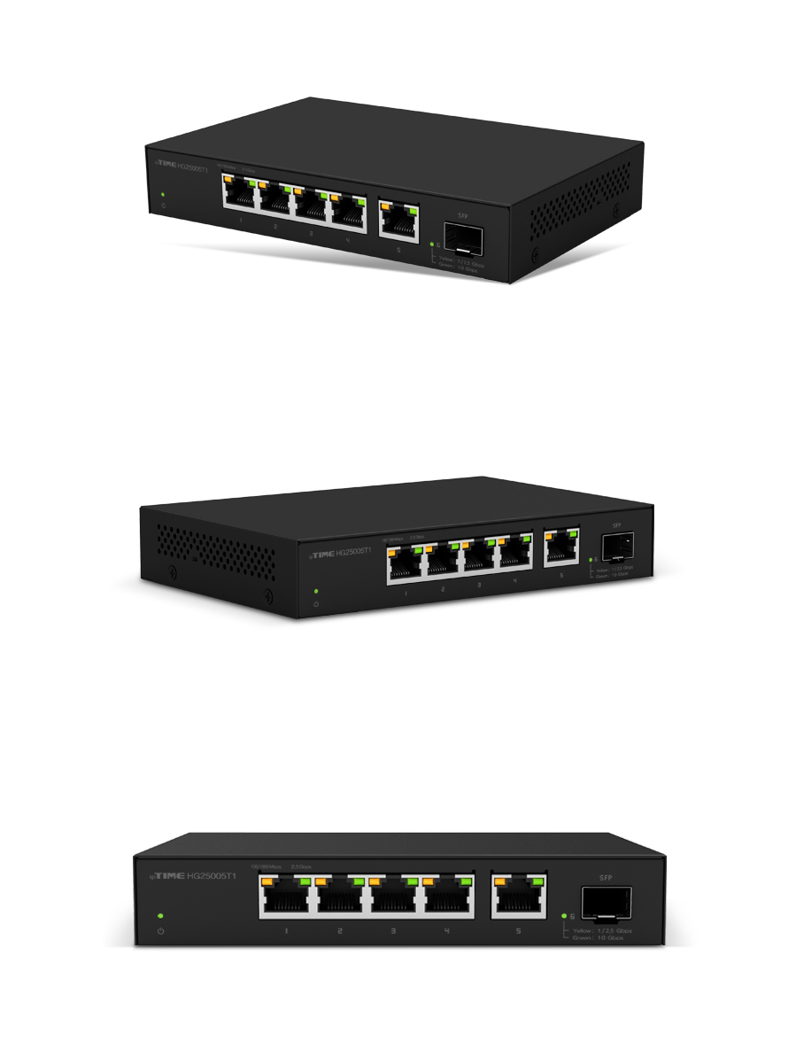 ipTIME HG25005T1 2.5Gbps 5포트 스위칭허브/이더넷스위치/스위칭허브/산업용허브/업소용허브포트/회사허브