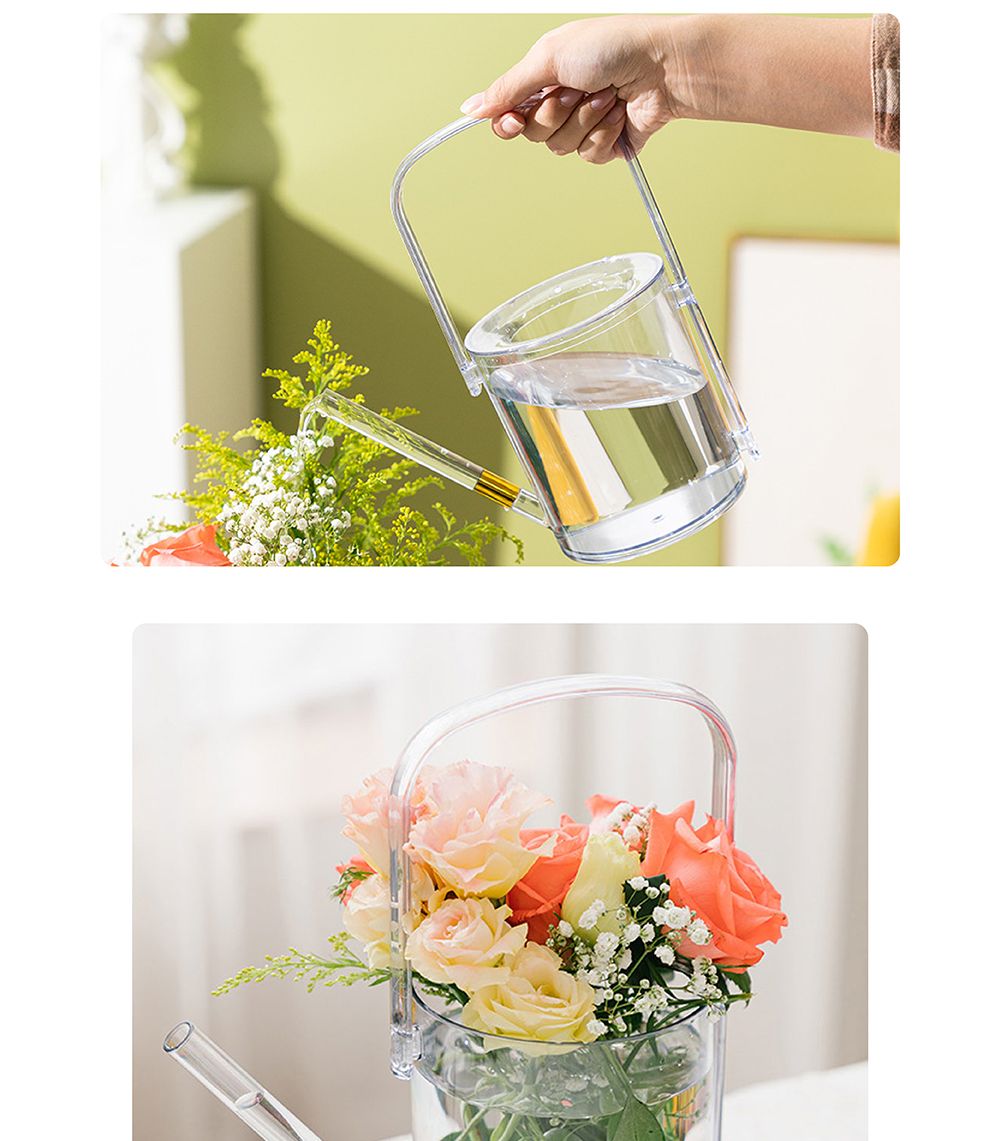 고투명 실린더 1L 물조루 물뿌리개/물조리개/화분조루/화분물조루/원예조리개/화분물주기/조경물뿌리개/식