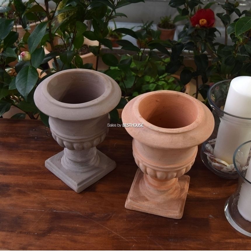 이태리풍 토분 NV22-2 17x23cm (미니 아테네) 초코/화분/토분/빈티지화분/빈티지토분/식물화분/꽃화분/베란