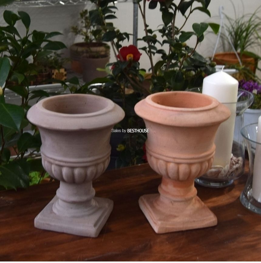 이태리풍 토분 NV22-2 17x23cm (미니 아테네) 초코/화분/토분/빈티지화분/빈티지토분/식물화분/꽃화분/베란