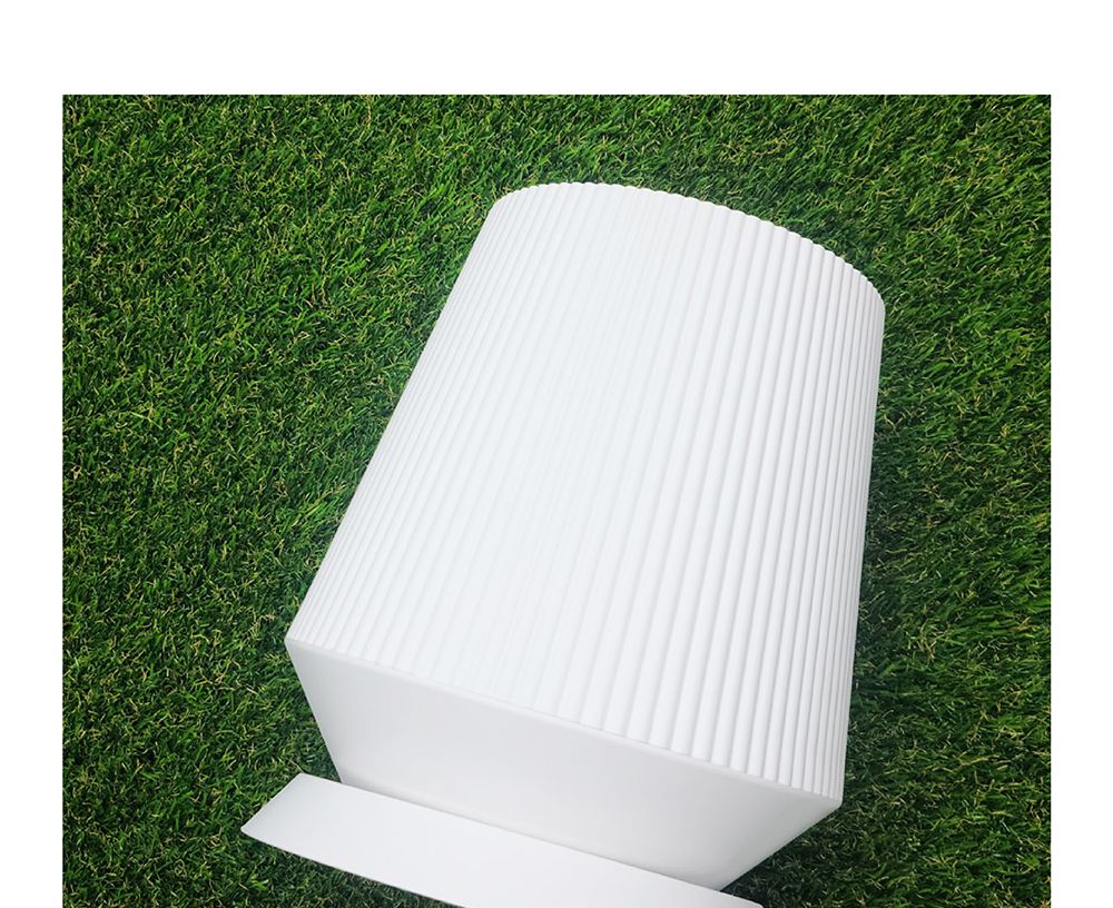 고강도 플라스틱 화분 세로줄무늬 사일로팟 17x25cm/플라스틱화분/튼튼한화분/북유럽풍화분/개업화분/거실