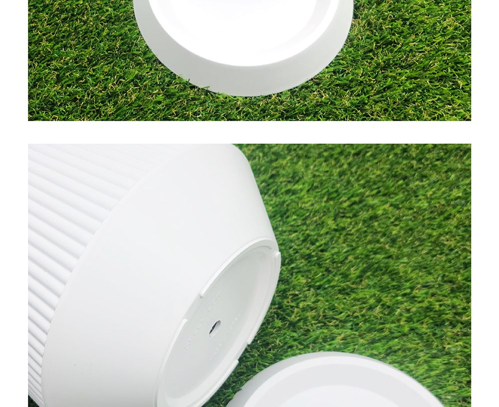 고강도 플라스틱 화분 세로줄무늬 사일로팟 17x25cm/플라스틱화분/튼튼한화분/북유럽풍화분/개업화분/거실