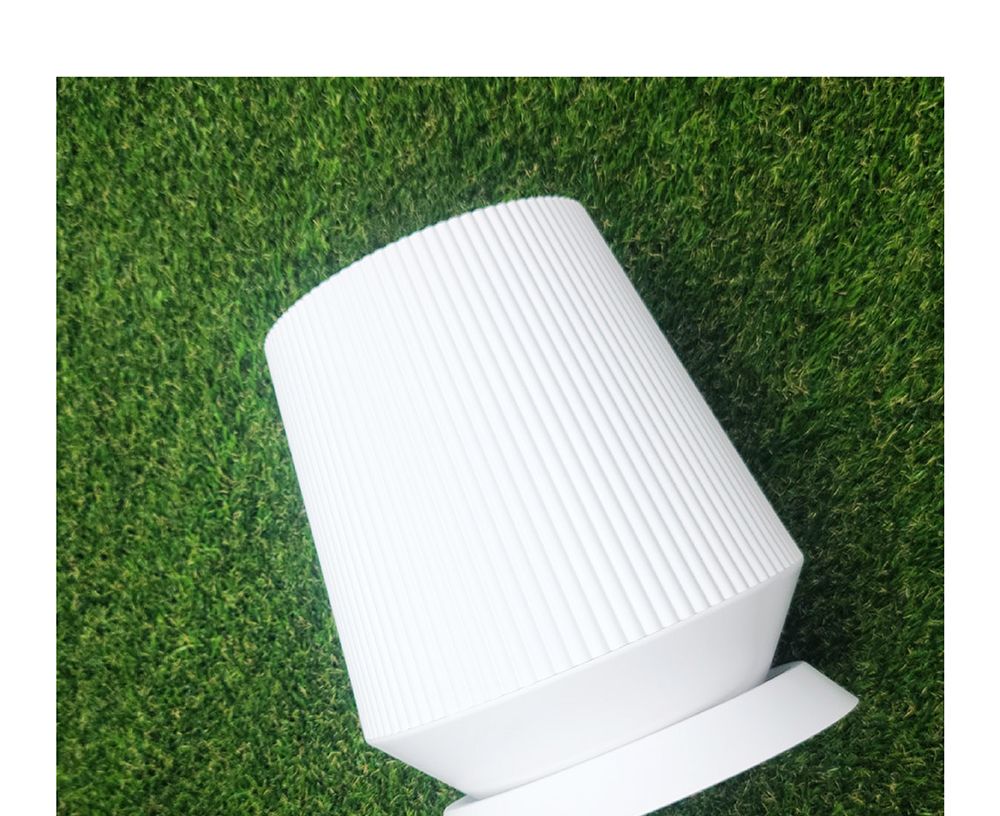 고강도 플라스틱 화분 세로줄무늬 사일로팟 17x25cm/플라스틱화분/튼튼한화분/북유럽풍화분/개업화분/거실