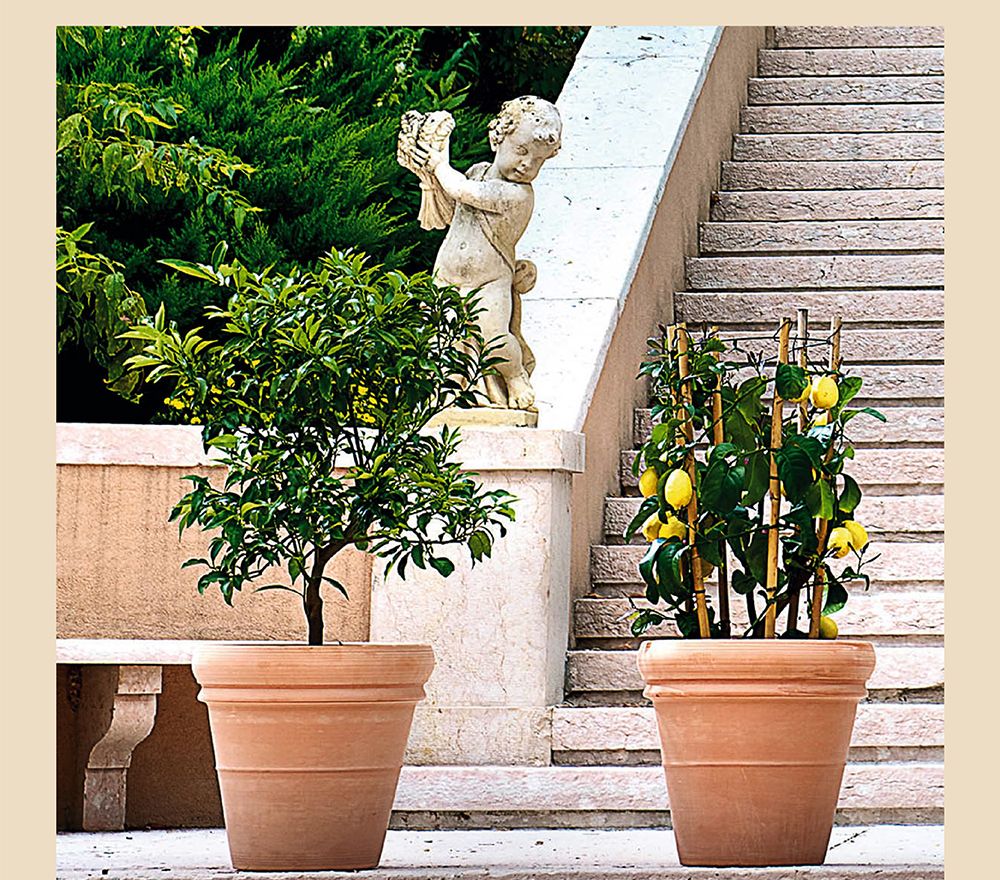 이탈리아 플라스틱 화분 Vaso Doppio bordo 45x40cm/플라스틱화분/튼튼한화분/북유럽풍화분/개업화분/거실