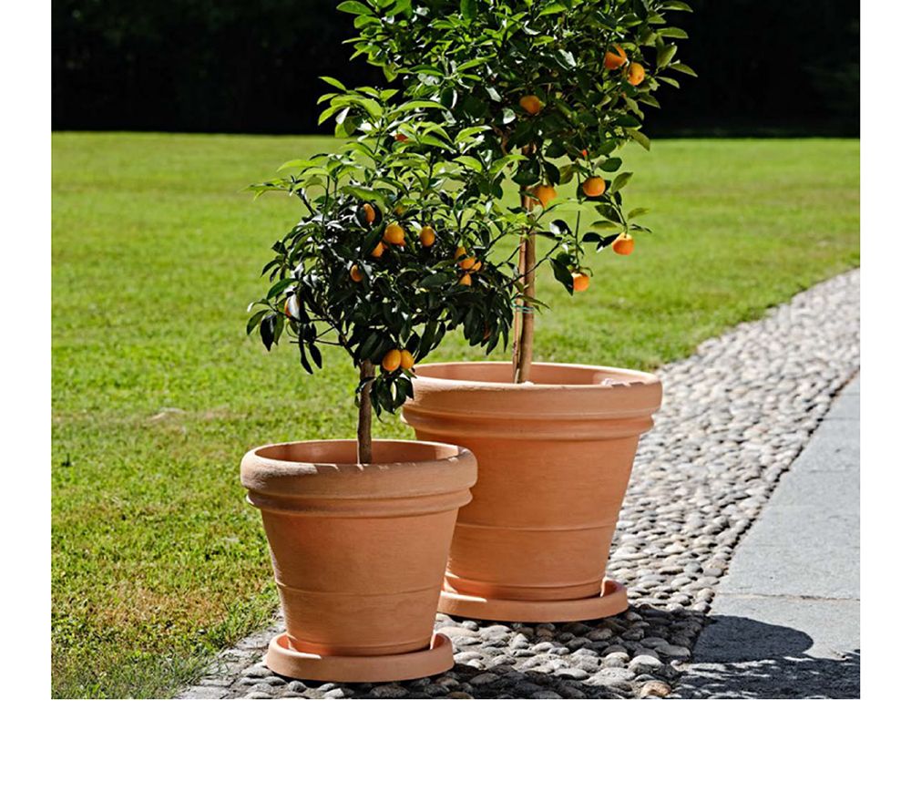 이탈리아 플라스틱 화분 Vaso Doppio bordo 45x40cm/플라스틱화분/튼튼한화분/북유럽풍화분/개업화분/거실