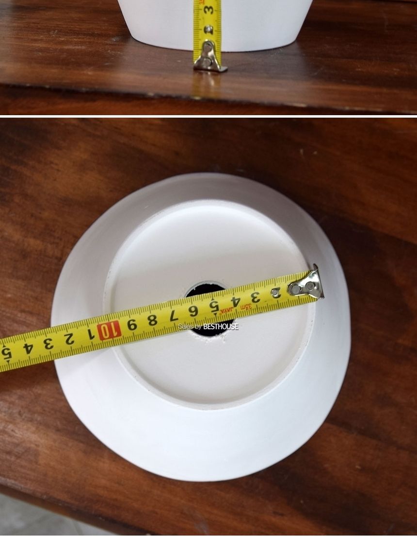 더플라워포터리 에이미 볼 19x12cm 퓨어화이트 토분/미니화분/디자인화분/다육이화분/화분받침세트/화분/인