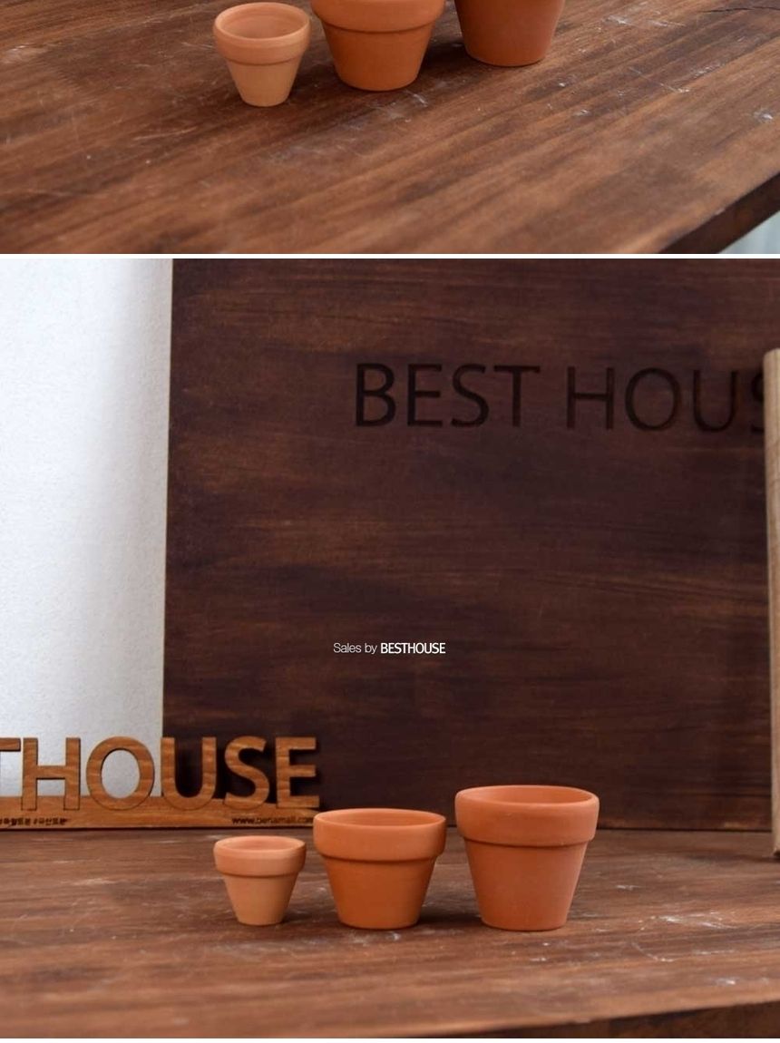 더플라워포터리 모던 브라운 표준형 토분 D18 18x16cm/화분/흙화분/토분/예쁜화분/디자인화분/인테리어화분