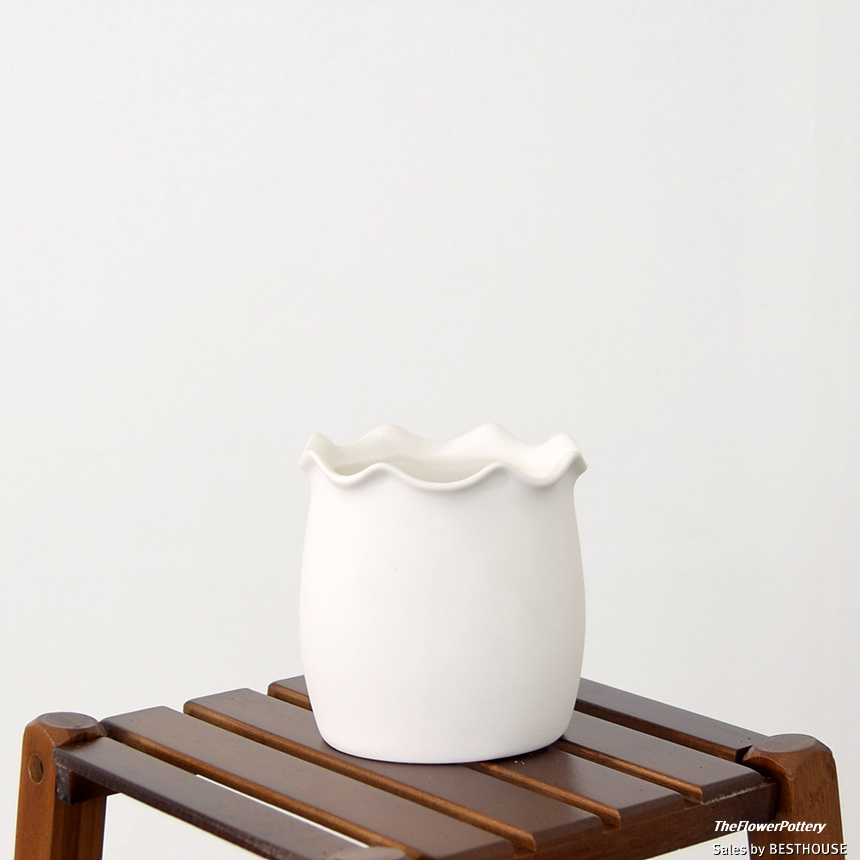 더플라워포터리 고강도 화이트 토분 사각형8x10cm/화분/흙화분/토분/예쁜화분/디자인화분/인테리어화분/인