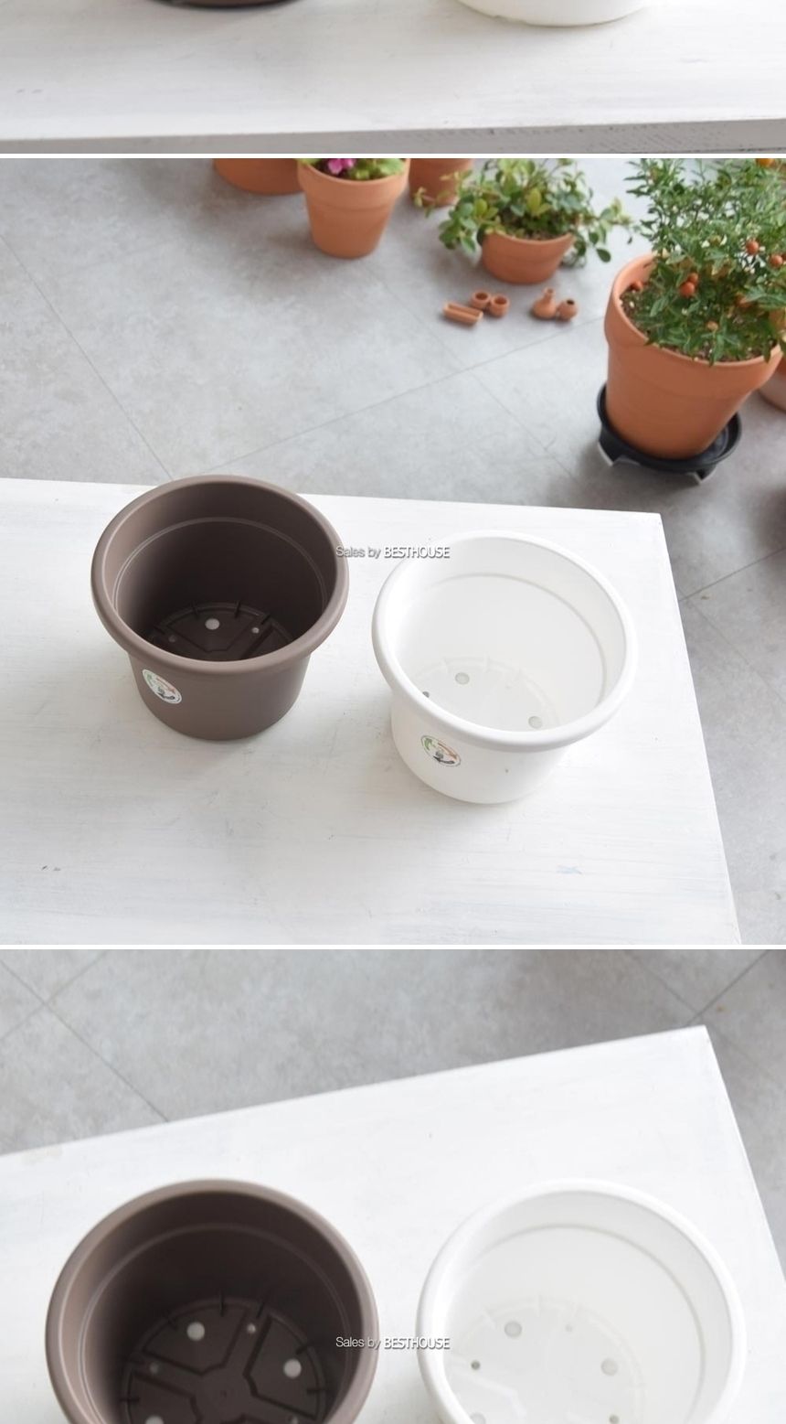 이탈리아 니콜리 플라스틱 포트 화분 18x13cm/화분/정원용품/홈가드닝용품/가드닝용품/가정용화분/식물화분