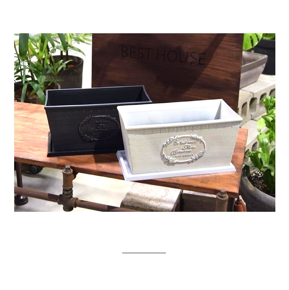 빈티지 플라스틱화분 옆이넓은 직사각 Q30 30x15x15cm/화분/정원용품/홈가드닝용품/가드닝용품/가정용화분/