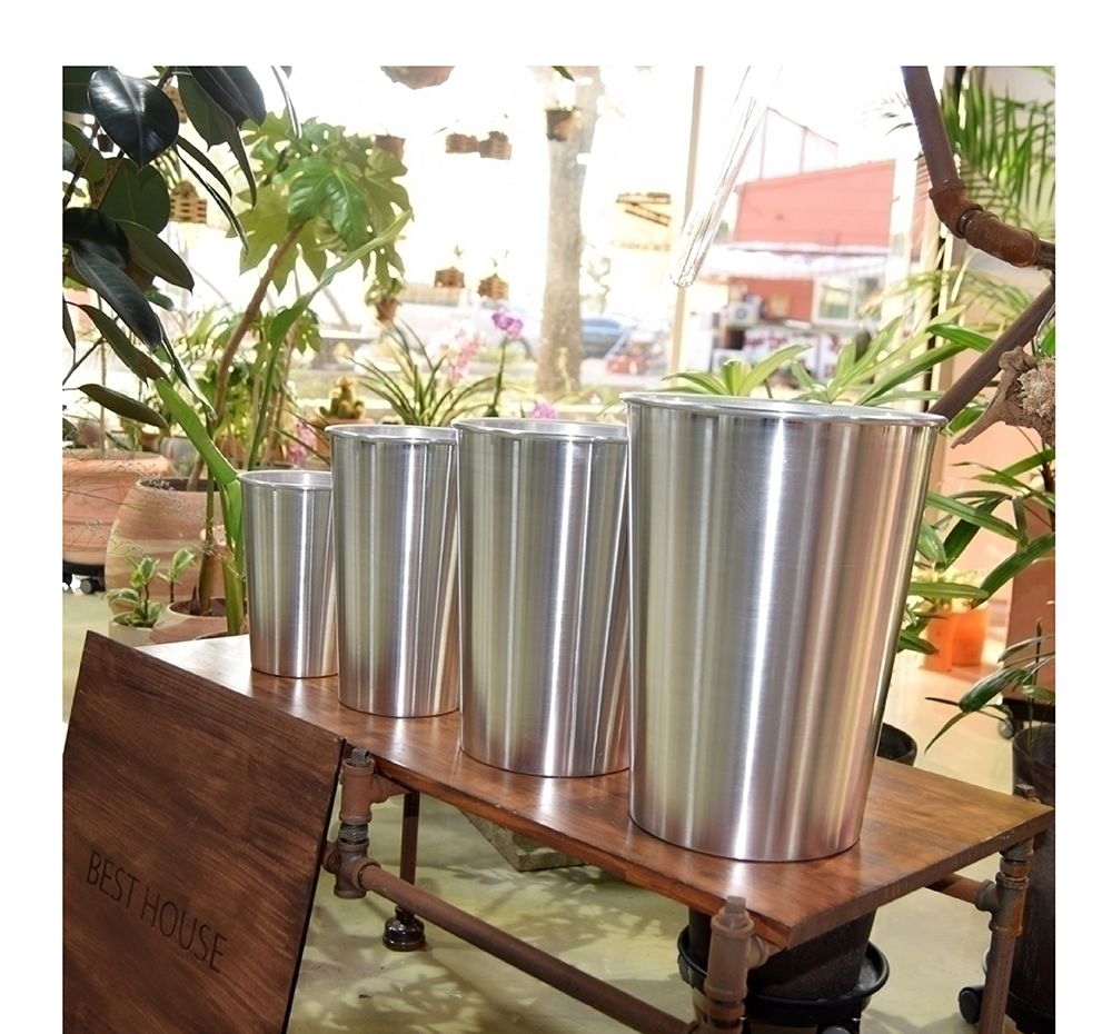 알루미늄 프리미엄 꽃통(중) 18x28cm/화병/심플화병/디자인화병/원예용품/꽃병/디자인꽃병/예쁜꽃병/홈인테