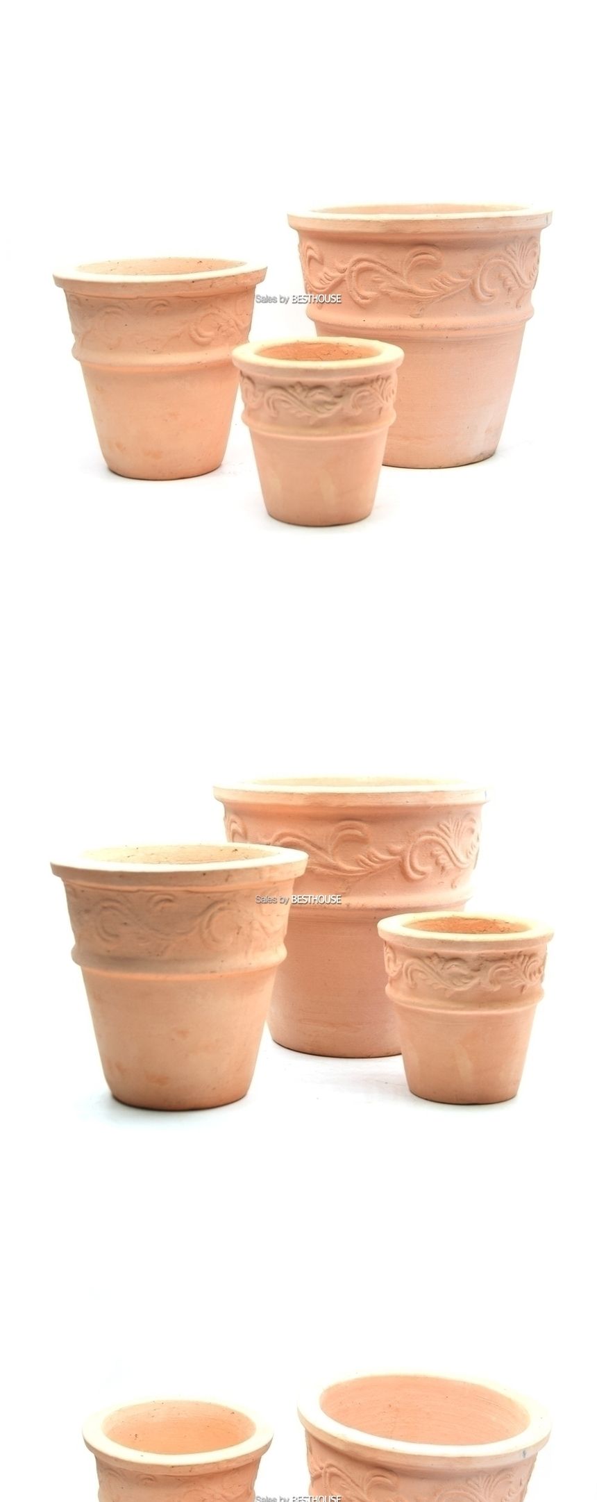 3개셋이태리풍 토분화분 NV15R 레드테라코타 11 14 19cm/화분/흙화분/토분/예쁜화분/디자인화분/인테리어화