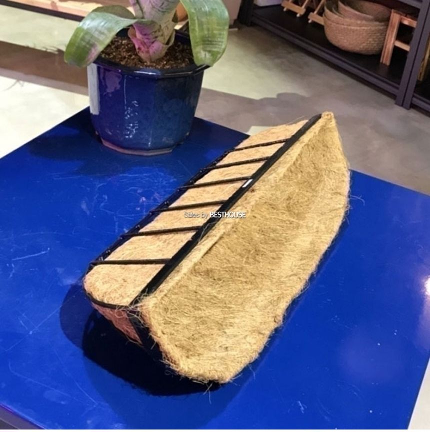 벽걸이형 코코넛 야자 행잉 바구니(중)62x20cm/바구니/원예용바구니/인테리어바구니/꽃바구니/화분바구니/