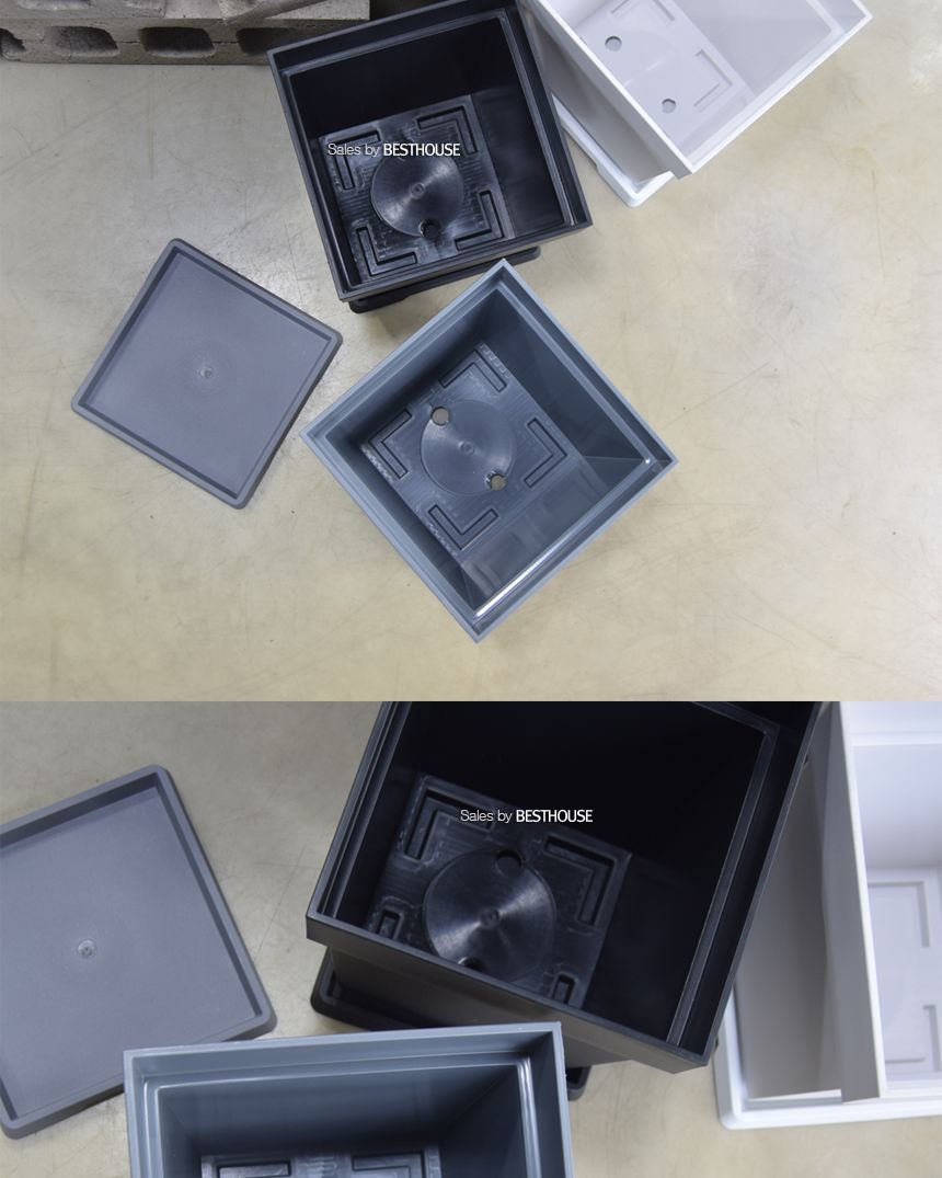 플라스틱화분 WR 정사각(1호) 23x23x25cm/화분/정원용품/홈가드닝용품/가드닝용품/가정용화분/식물화분/꽃