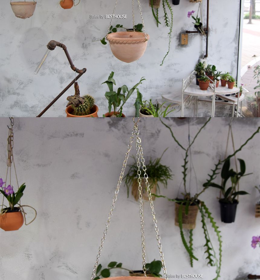 이탈리아 데로마 행잉 토분 반구(팽이) 25cm/화분/흙화분/토분/예쁜화분/디자인화분/인테리어화분/인테리어