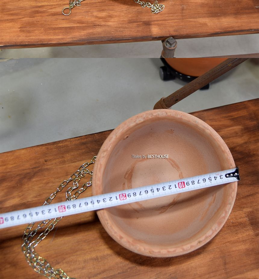 이탈리아 데로마 행잉 토분 반구(팽이) 25cm/화분/흙화분/토분/예쁜화분/디자인화분/인테리어화분/인테리어