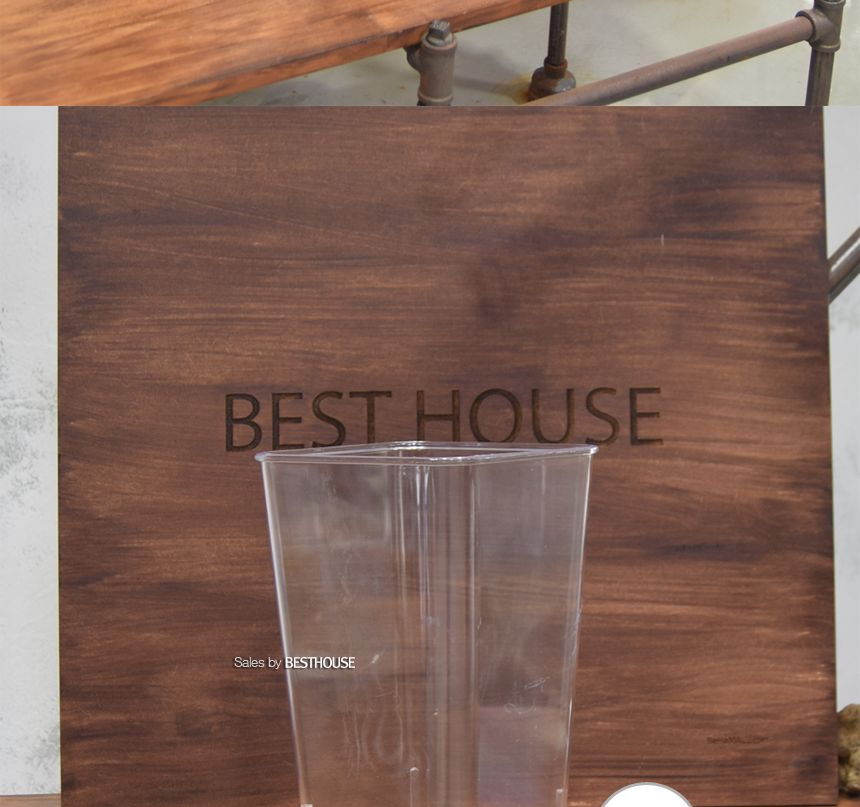 투명 아크릴 꽃통(사각-소) 14x23cm 투명 휴지통 투명 쓰레기통/화병/심플화병/디자인화병/원예용품/꽃병/