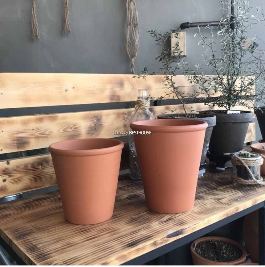 독일산 브라운 로즈분(1호) 12x13cm 꼬깔 토분 화분/화분/흙화분/토분/예쁜화분/디자인화분/인테리어화분/