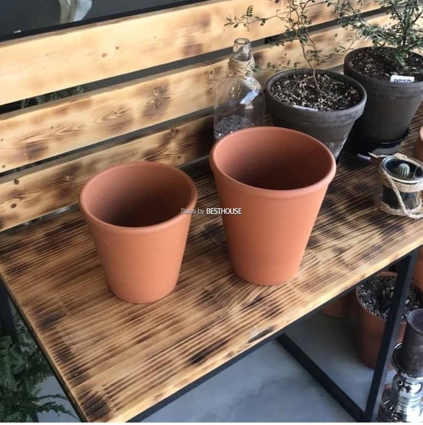 독일산 브라운 로즈분(1호) 12x13cm 꼬깔 토분 화분/화분/흙화분/토분/예쁜화분/디자인화분/인테리어화분/