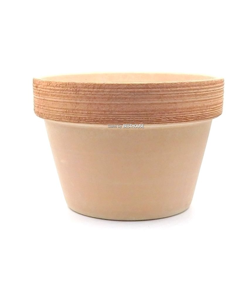 이탈리아 토분.낮은 원형 소보로그래피도E25 25x17cm/화분/흙화분/토분/예쁜화분/디자인화분/인테리어화분/