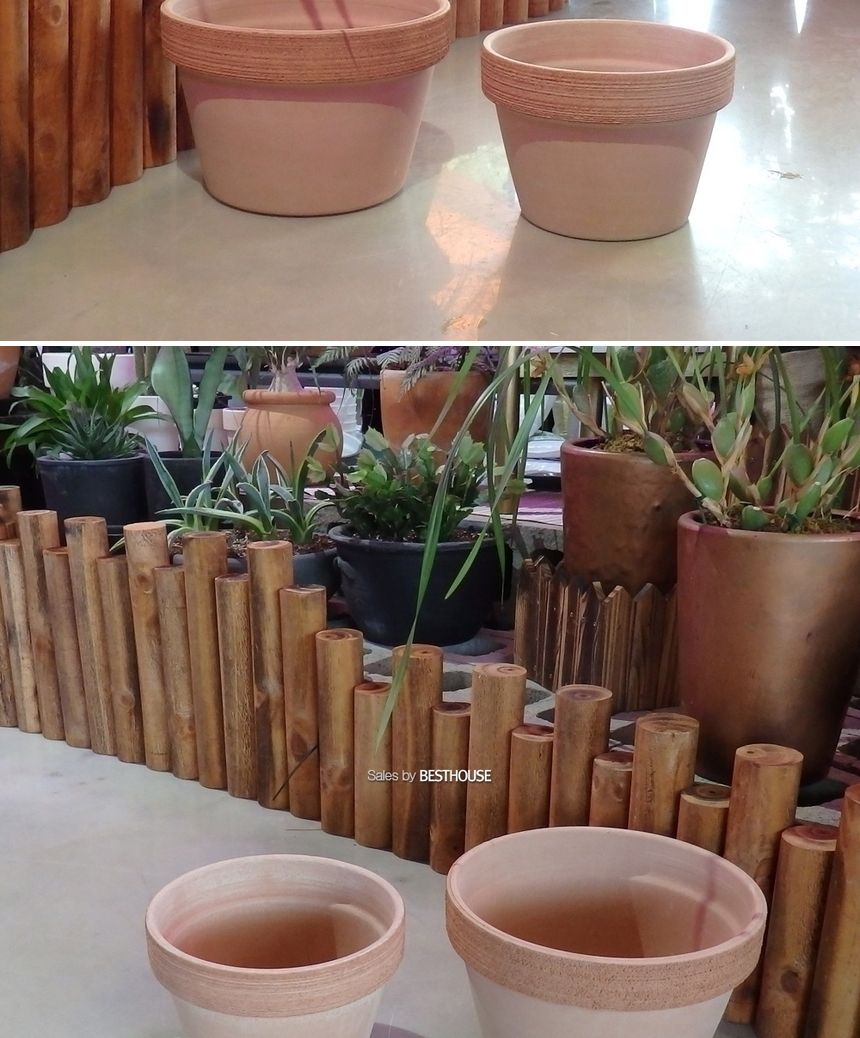 이탈리아 토분.낮은 원형 소보로그래피도E25 25x17cm/화분/흙화분/토분/예쁜화분/디자인화분/인테리어화분/