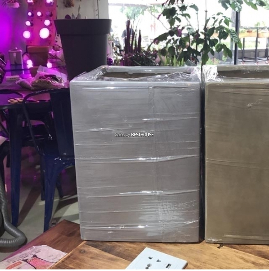 모던 수지 마블정사각 실버 23x23x32cm 화분/화분/주물럭화분/예쁜화분/감성화분/수공화분/디자인화분/인테