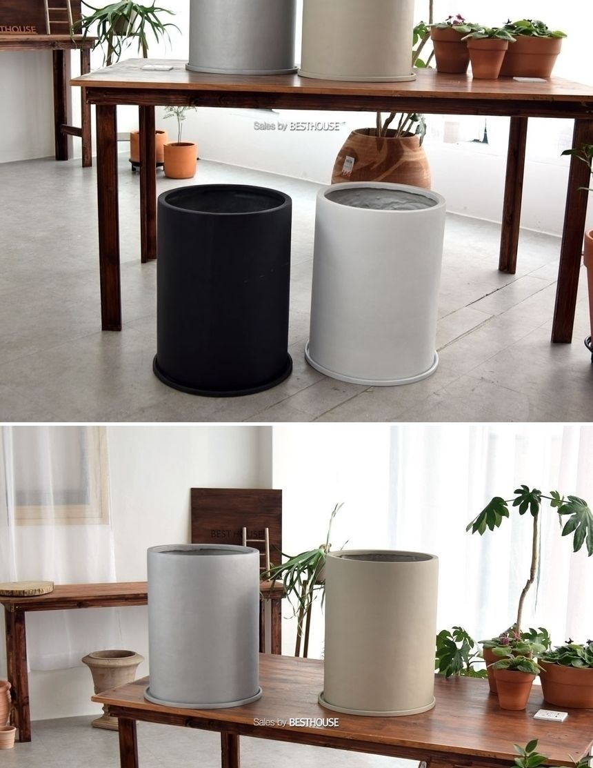 모던 수지 대형원통 34x45cm 화분 (4가지 색상)/화분/토기화분/도기화분/흙화분/예쁜화분/옹기화분/감성화
