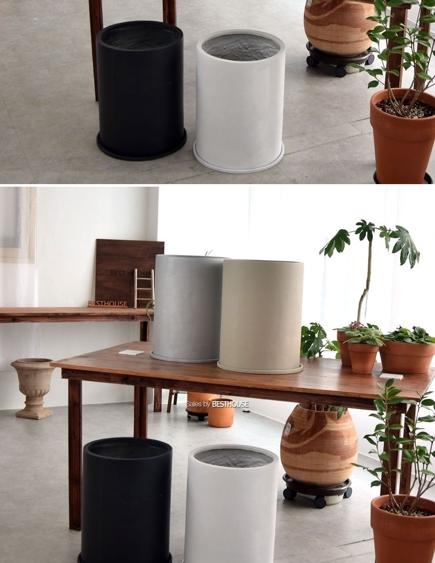 모던 수지 대형원통 34x45cm 화분 (4가지 색상)/화분/토기화분/도기화분/흙화분/예쁜화분/옹기화분/감성화
