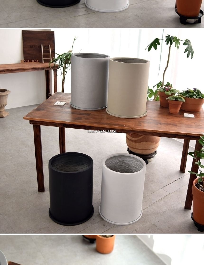 모던 수지 대형원통 34x45cm 화분 (4가지 색상)/화분/토기화분/도기화분/흙화분/예쁜화분/옹기화분/감성화