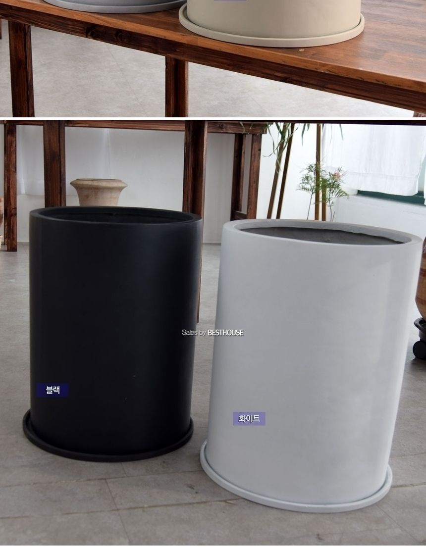 모던 수지 대형원통 34x45cm 화분 (4가지 색상)/화분/토기화분/도기화분/흙화분/예쁜화분/옹기화분/감성화