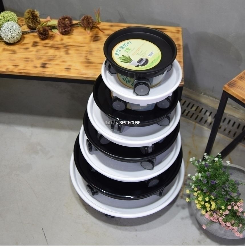 남영 (원형)바퀴9호 (내경410 외경450mm) 서랍 물받침 화분받침대/화분받침/화분받침대/화분물받침/인테리