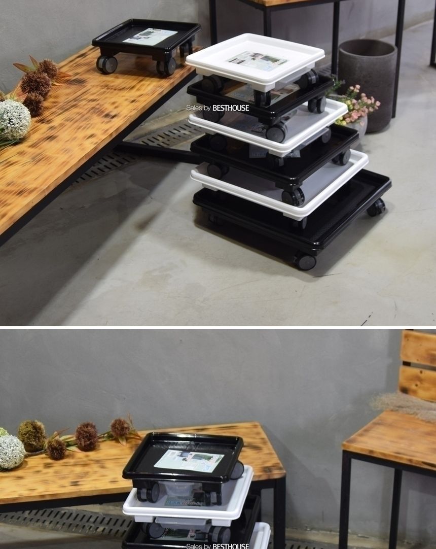 남영 (정사각)바퀴4.5호 (내경320 외경360mm) 서랍 물받침 화분받침대/화분받침/화분받침대/화분물받침/인