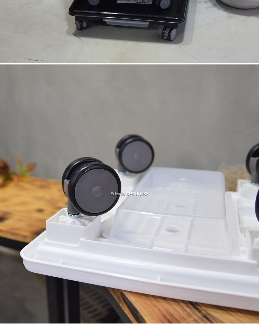 (화이트) 남영 (정사각)바퀴4호 (내경295 외경333mm) 서랍 물받침 화분받침대/화분받침/화분받침대/화분물