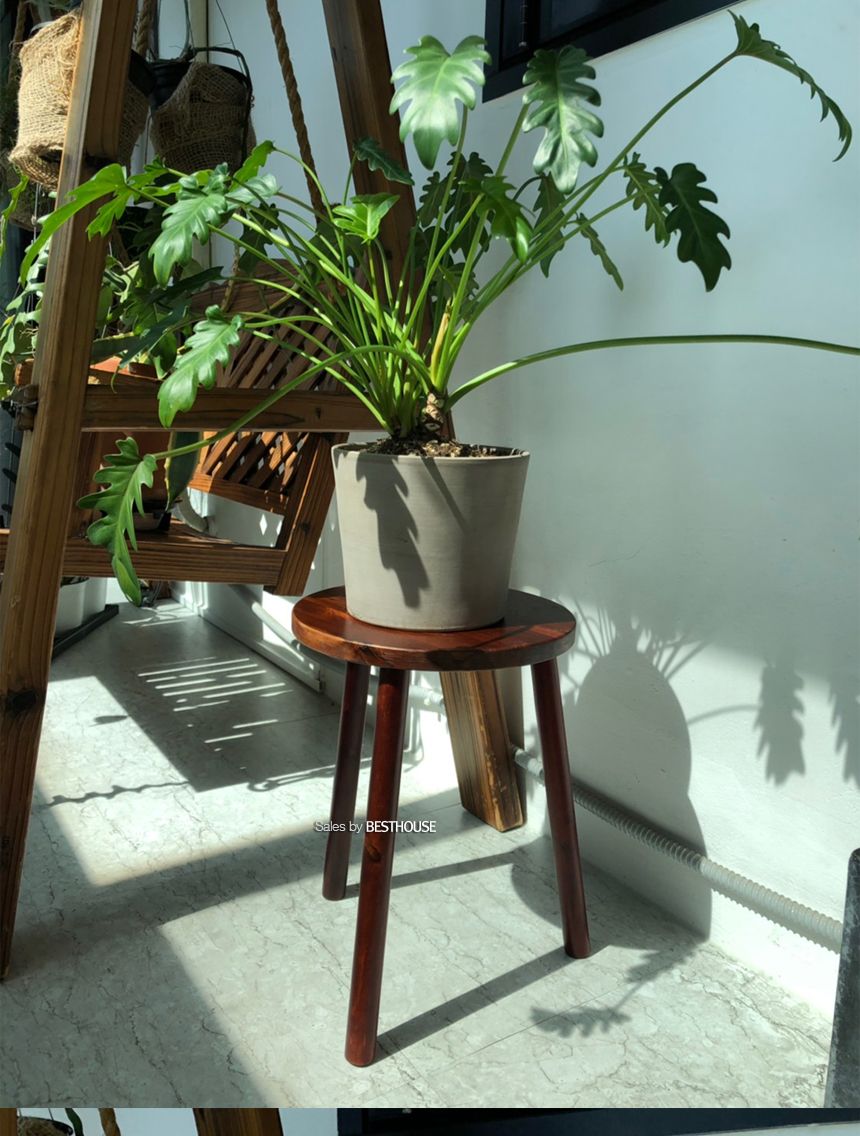 원목 화분 받침대 우드스텐드 30x40cm (스툴)/원목화분정리대/원목화분받침/원목화분대/고급화분받침대/디
