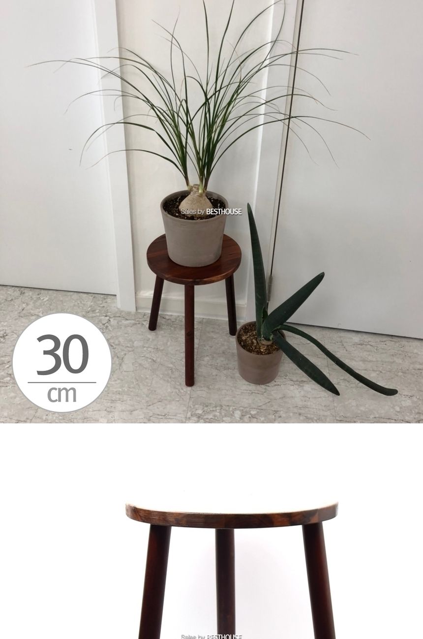 원목 화분 받침대 우드스텐드 30x40cm (스툴)/원목화분정리대/원목화분받침/원목화분대/고급화분받침대/디