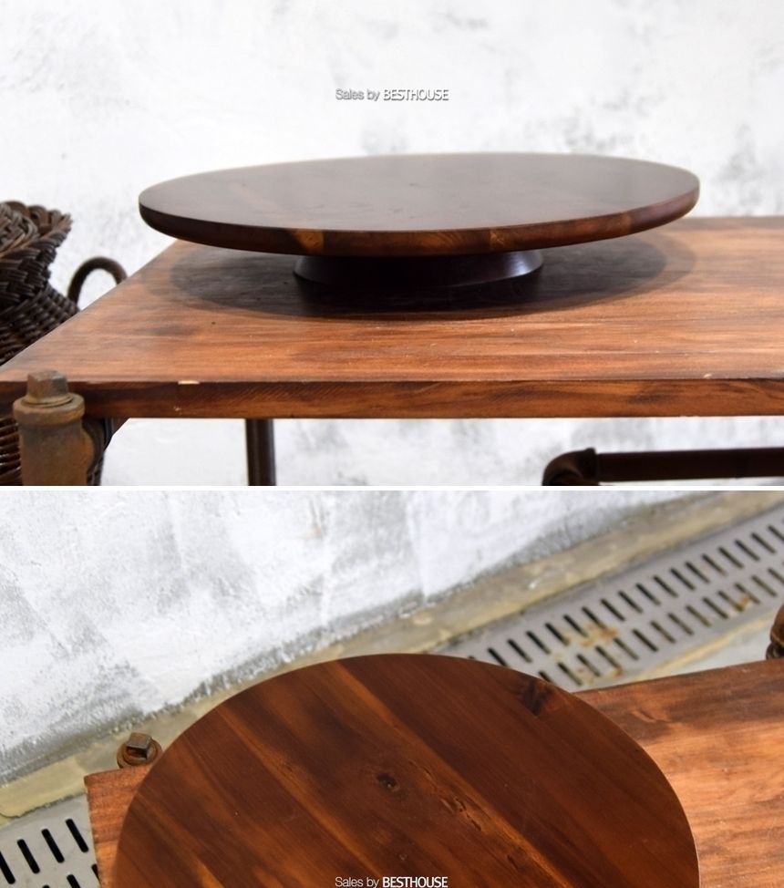 원목 회전 화분받침대 꽃꽂이 돌림판 33cm/화분받침/화분받침대/화분물받침/인테리어화분받침대/디자인화분