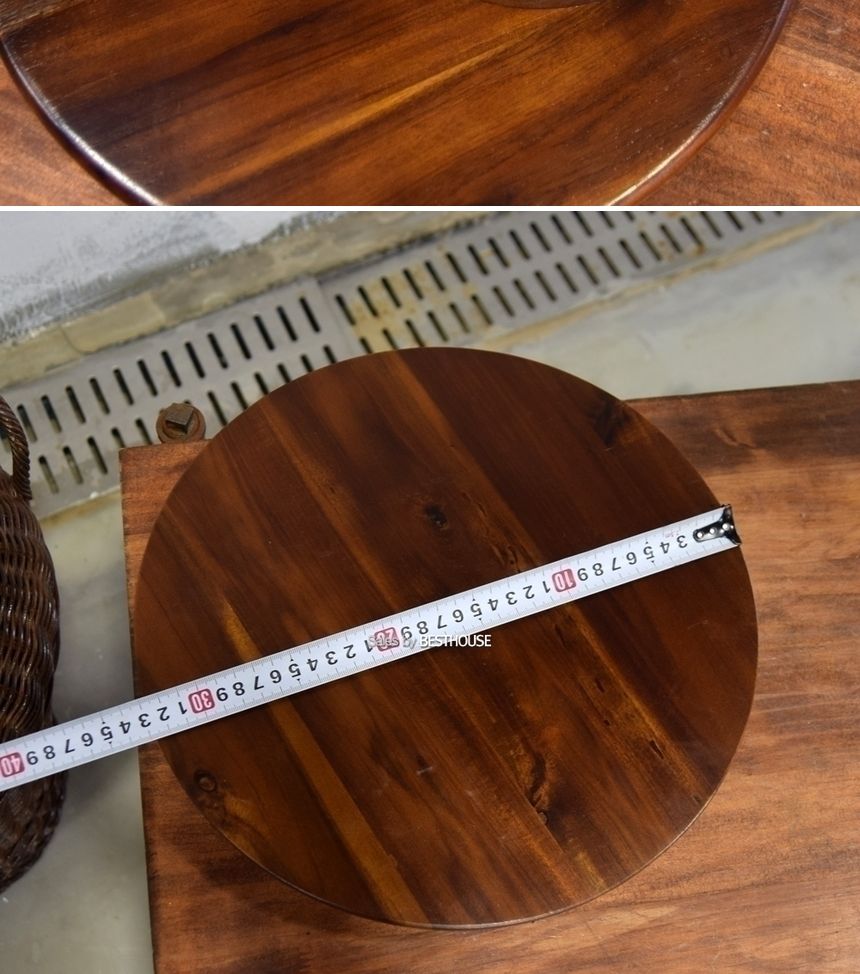 원목 회전 화분받침대 꽃꽂이 돌림판 33cm/화분받침/화분받침대/화분물받침/인테리어화분받침대/디자인화분