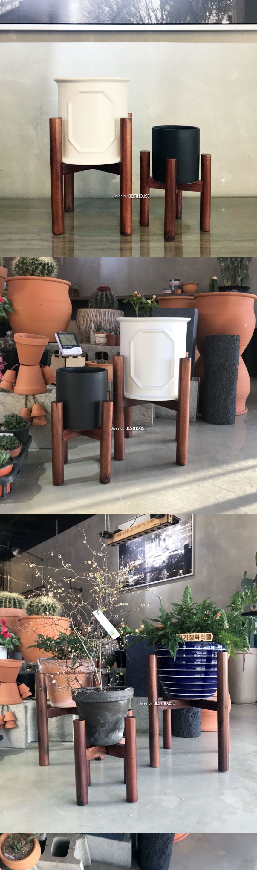 원주목형 원목 화분 받침대 (A1호) 내경150mm 우드스텐드/화분받침/화분받침대/우드화분받침/나무화분받침/