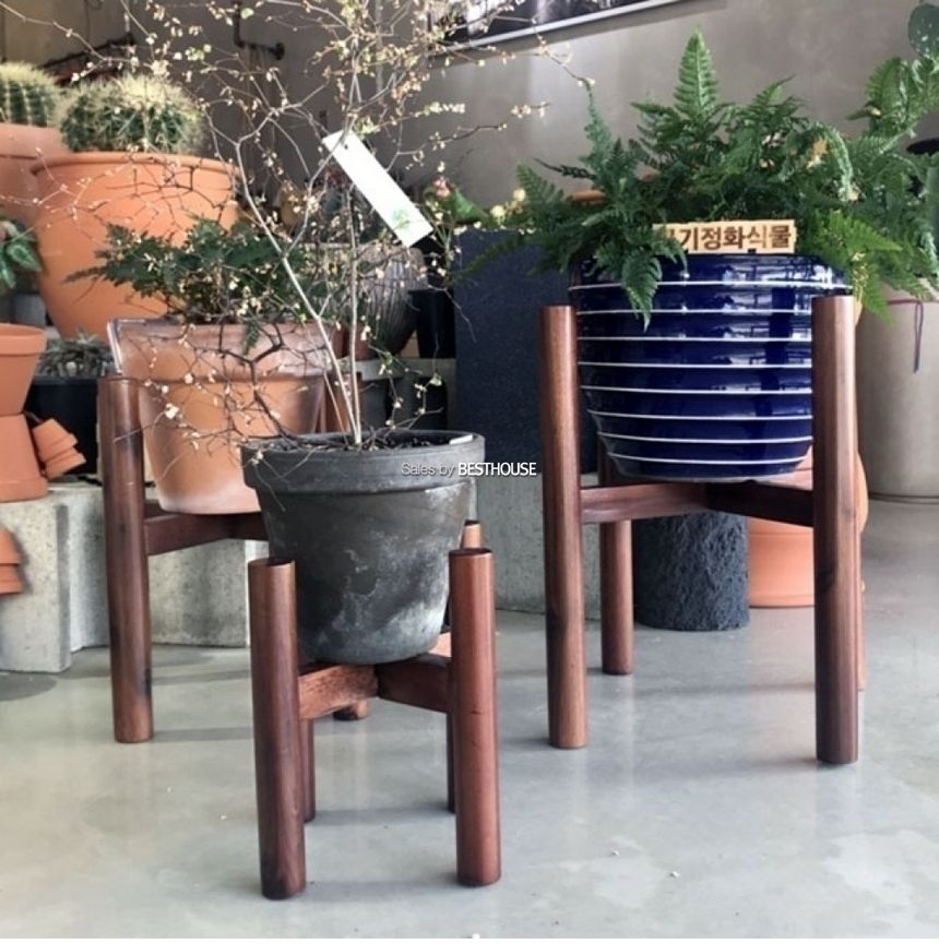 원주목형 원목 화분 받침대 (A1호) 내경150mm 우드스텐드/화분받침/화분받침대/우드화분받침/나무화분받침/