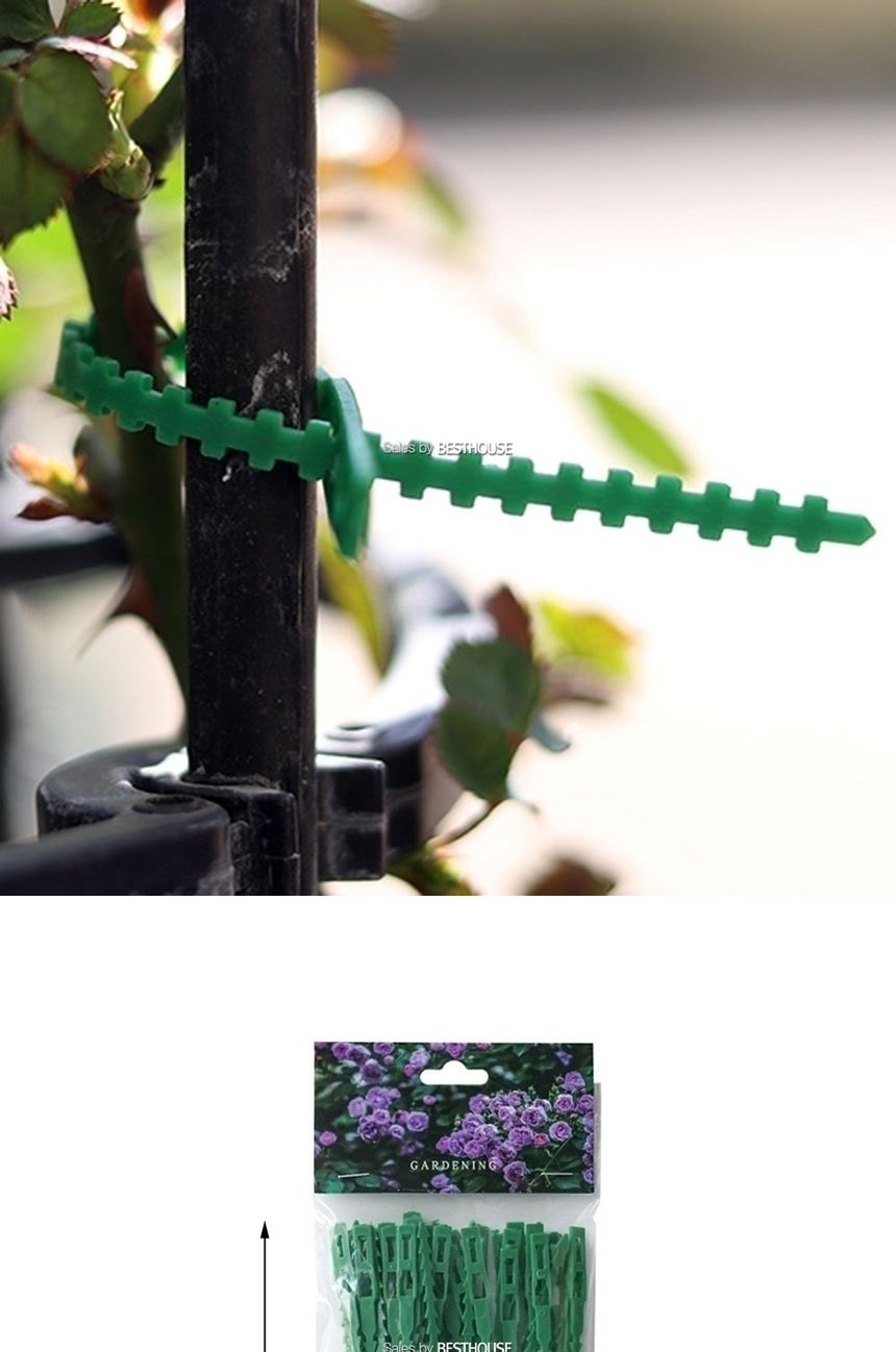 가든타이 식물 전용 재사용 고정 타이 17cm x 50개/가든타이/식물타이/원예용품/정원가꾸기/원예용타이/가