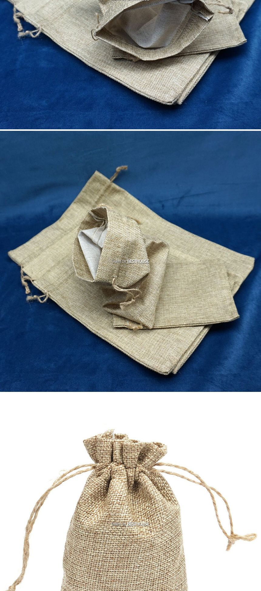 마대 자루 주머니-화분 소품 커버 20x24cm/화분/화분커버/감성커버/소품커버/주머니/파우치/커피콩주머니