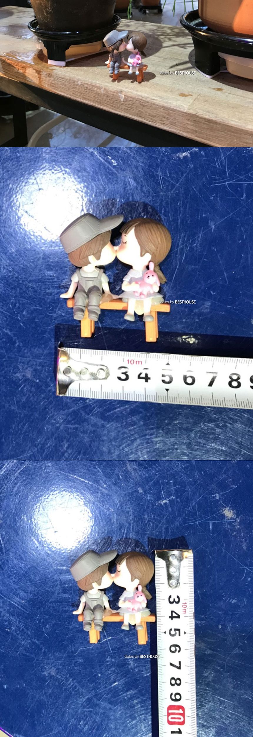 화분 데코레이션용 핀 데코 픽 (뽀뽀) 5cm/화분데코/화분데코레이션/화분꾸미기/화단꾸미기/정원꾸미기/원