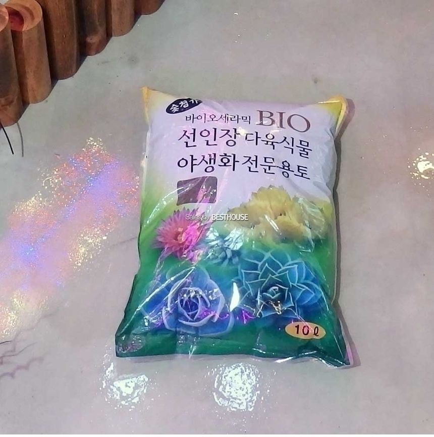 바이오세라믹 BIO 선인장 다육이 전용 분갈이 흙 12L(대)/흙/원예용흙/원예흙/원예용품/식물키우기/분갈이