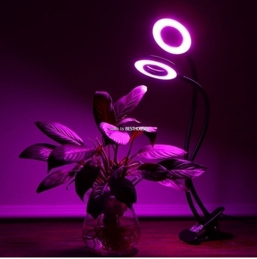 USB 5v 식물성장 10W+10W LED 자바라 듀얼 링 (원형)/식물조명/식물용조명/식물성장조명/식물성장용조명/식